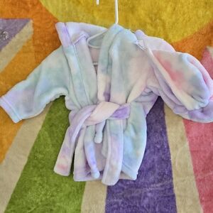 Kids Tie-Dye Pajama Robe And Hat
